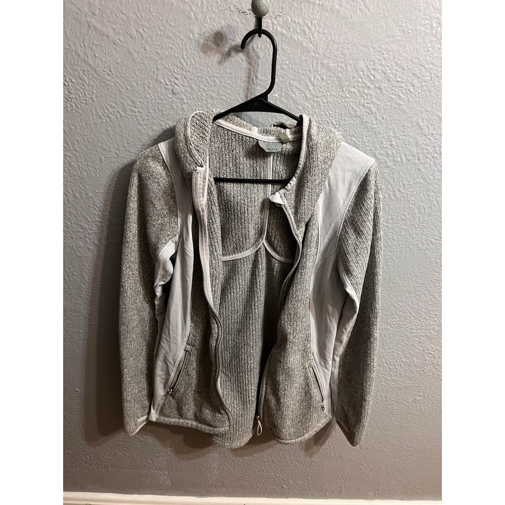 Athleta Jacket Womens Gray Full Zip Hooded Size Small